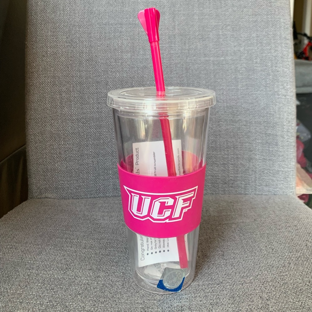 Boelter Brands 22oz NCAA Florida Straw Tumbler Pink New